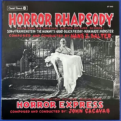 Horror Rhapsody + Horor Express US Vinyl LP Hans J Salter 1980 • £60