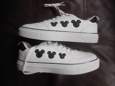 Ladies Disney Mickey Mouse Black And White Trainers Size 8 New • £19.99