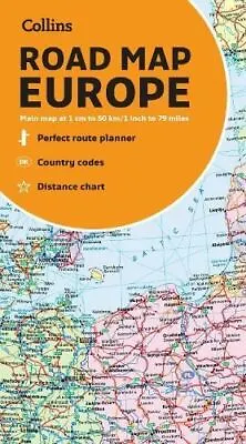 Collins Map Of Europe By Collins Maps • £6.51