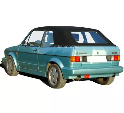 Fits VW Volkswagen Rabbit Cabriolet Golf 1980-94 Convertible Top Black German • $422.10