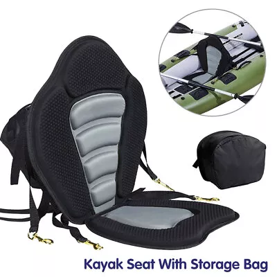 Kayak Seat Paddle Cushion Board Back Rest Rest Back Support Cushion Black New • £21.03
