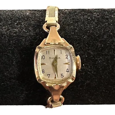 $35.50 • Buy Vintage Bulova L7 14K Rolled Gold Plate Mechanical Ladies Women’s Watch RUNS