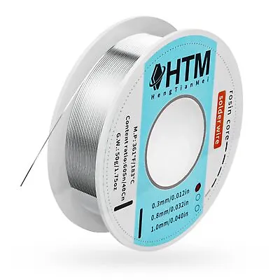 63/37 Rosin Core Tin Lead Solder Wire For Electrical Soldering(0.3mm/50g) • $14.20