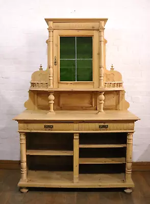 Antique Carved Light Oak Farmhouse Sideboard Dresser - Side Cabinet • £250