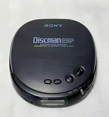 Vintage Sony Discman ESP D-242 CK  Mega Bass Compact Portable CD Player • $10