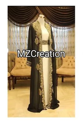 SALE Dubai Moroccan Royal Kaftan  Abaya Farasha Fancy Islamic Jacket Gown Dress • $65.92