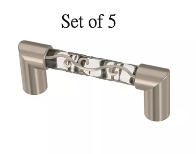 Franklin Brass Crystal Lace 3 Inch Center To Center Handle Cabinet Pull 5- Pack • $24.95