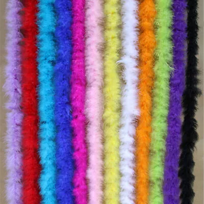 Marabou Feather String Swansdown Fur Trimming Soft Fluffy Trim Graft DIY 2M/pc • £2.10