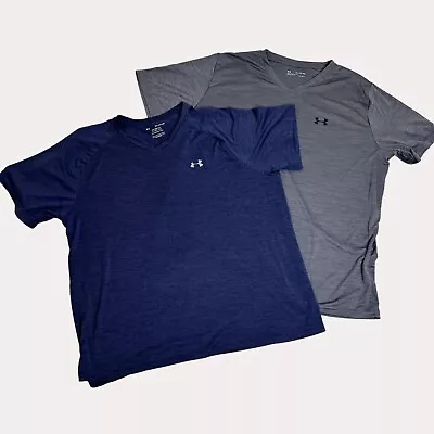 Under Armour Loose The Tech Tee V Neck T Shirt Top Bundle Of 2 3XL Bf • $26