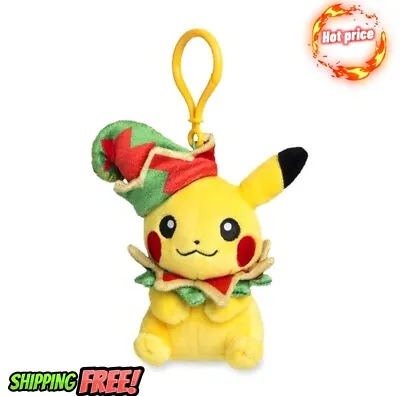 Pokemon Center Pikachu Pokémon Holiday Workshop Plush Key Chain - 5 ½ In. • $28.30