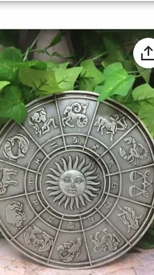 Sun Calendar Zodiac Wall Plaque Latex  Mould. • £14.50