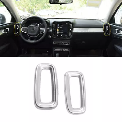 ABS Side Air Vent Outlet Cover Trim For Volvo XC40 2018-2020 2019 Matte Silver • $19.39