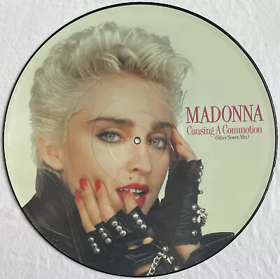 MADONNA -Causing A Commotion- Rare Original UK 12  Picture Disc (Vinyl Record) • $63.13