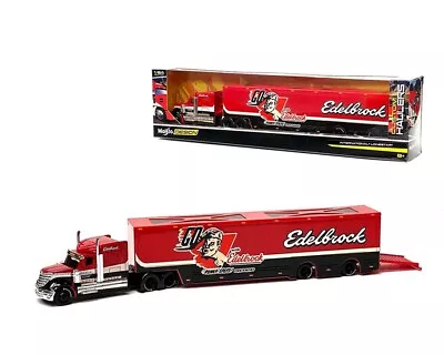 International Lonestar Enclosed Transporter  Edelbrock  1/64 By Maisto 12418-ebk • $29.99