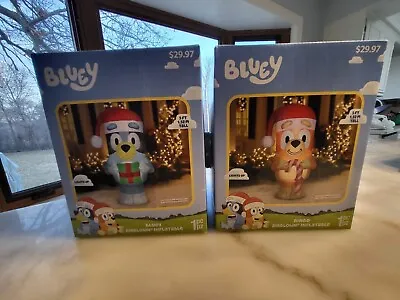 BRAND NEW Bluey & Bingo Christmas Inflatables Blow-Up Decorations • $75