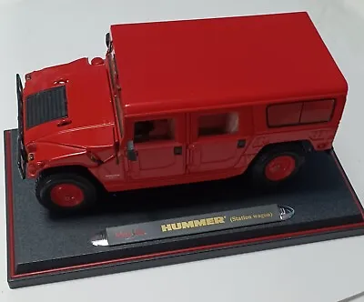 Red Hummer Scale 1:18 Maisto Hummer (Station Wagon) - Die Cast • $24.99