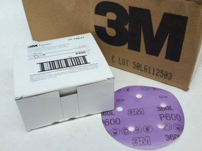 $19.99 • Buy 100 PACK - 5  3M Hookit Film Hook & Loop Sanding Disc 360L (P600 GRIT) Fine HR
