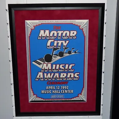 Motor City Music Awards 1992 Original Poster By Gary Grimshaw Mc5 Detroit • $349