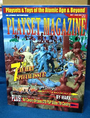 Playset Magazine #3 Marx Custers Last Stand-US 7th Cavalry REL Britains+Gibbs  • $12