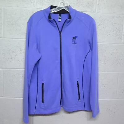 Gear Womens Purple Full Zip Cotton Blend Fleece Jacket Size  L Moose Alaska • $20