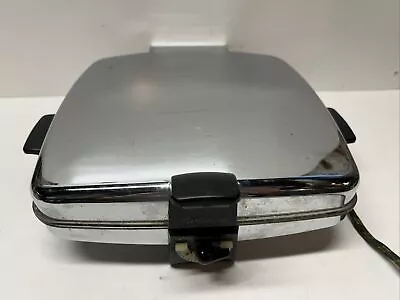 Vtg MCM Sunbeam Radiant Control Waffle Iron Baker Grill CG Missing Grill Plates • $49.99