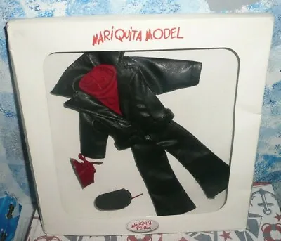 Spanish Doll Mariquita Model Black Faux Leather Outfit *NIB • $28