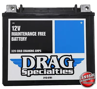 AGM Sealed Battery Harley Dyna Sportster Softail Buell Drag Specialtie 2113-0781 • $102.95