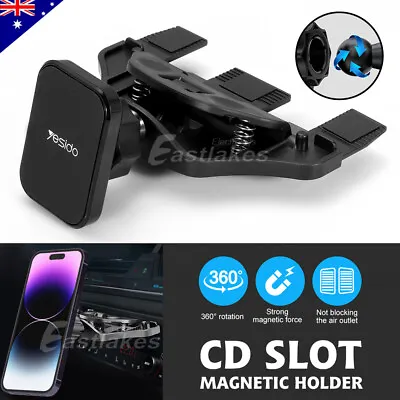 Universal 360° Magnetic CD Slot Mount Stand Car Phone Holder For Smart IPhone 15 • $16.95