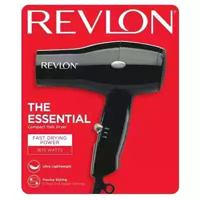 Revlon RVDR5034 1875W Compact And Lightweight Hair Dryer - Black • $10.86