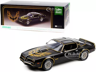 1977 Pontiac Firebird T/a Black W/eagle Graphic 1/18 Diecast By Greenlight 19098 • $74.99