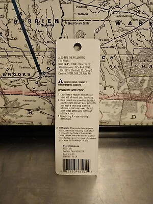 Weaver 48492 Top Mount For Marlin 336 30AW 30AS 36 62 Camp 9 Glenfield 30 • $11.99