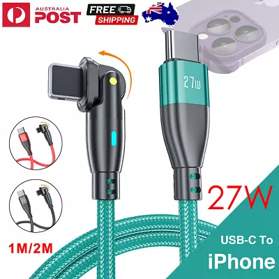 $8.99 • Buy USB C To IPhone 11 12 13 14 Pro X Fast Charging Charger Cable PD 27W Type C Cord