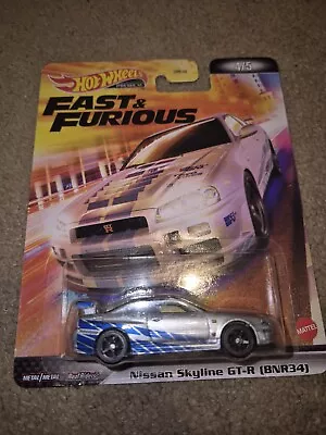 Hot Wheels Nissan Skyline GTR-34 R34 Fast & Furious 2022 • $35