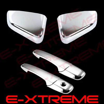 For 2011 2012 2013 2014 FORD MUSTANG Chrome Cover TOP Mirrors & 2 Door Handles • $46.99