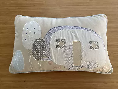 GOLLY GOSH Cotton Retro Caravan Embroidered Appliqué Breakfast Cushion Cover • $15