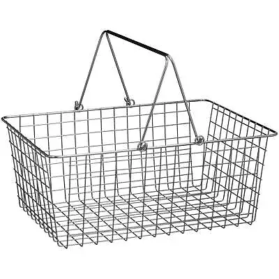 Spectrum Diversified Steel Wire Storage Basket With Handles For PantryCountertop • $20.99