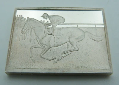 £24.97 • Buy Hallmarked Solid Silver Horse Racing Ingot - St Leger Doncaster - Oldest Classic