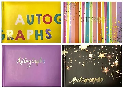 £3.29 • Buy Autograph Book - Celebrity Kids Adults Holiday Leavers Hardback Signatures