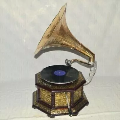 HMV Gramophone Player Original Wind Up Functional Working Gramophone Record Play • $501.73