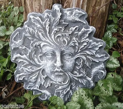 Green Lady Mold Plaster Concrete Garden Face Casting Mould 12  X 1  • $42.95