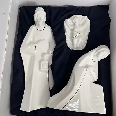 Vintage Mikasa HOLY NIGHT NATIVITY 3 Piece Set Joseph Mary Jesus BOX KT421/395 • $25.99