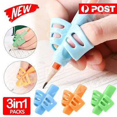 3Pcs Children Pencil Holder Pen Writing Aid Grip Posture Correction Tools Random • $4.85