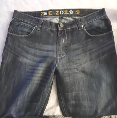 Men's Dark Blue Ze Enzo Jeans - Size 34W/29L • £5.99