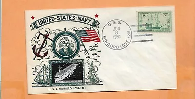 U.s.s.mindoro Jun 81950  Crosby  Naval Cover • $3.50