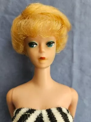 Vintage Barbie Blonde Bubblecut (1961) With Original Accessories • $67