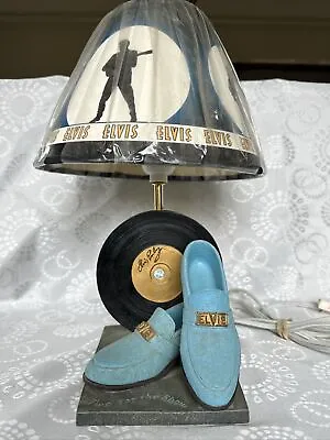 Vintage Elvis Presley Blue Suede Shoes Lamp • $150