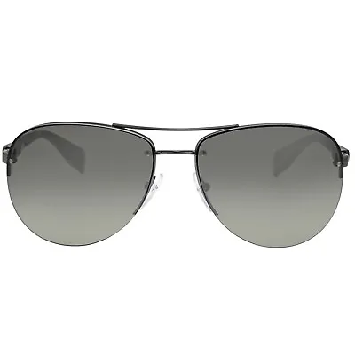 Authentic Prada Linea Rossa PS 56MS 5AV3M1 Gunmetal Sunglasses Grey Lens 62mm • $127.99