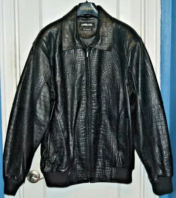 Men's-Pelle Pelle-Marc Buchanan-Alligator-Leather-Jacket-Coat-52-XXL-2XL-NWOT • $1499.99