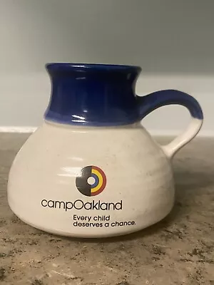 Vintage No Spill Travel Wide Bottom Coffee Tea Mug Cup Camp Oakland Oxford Mi. • $19.99