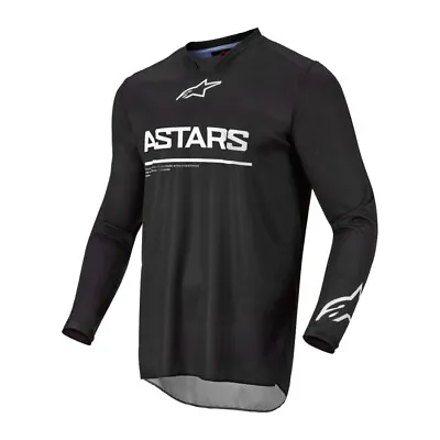 Alpinestars Racer Graphite Black MX Off-Road Jersey Men's Sizes SM - 2X • $25.99